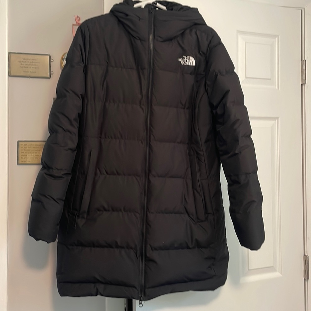 Womens North Face Gotham Parka, size XL, Black